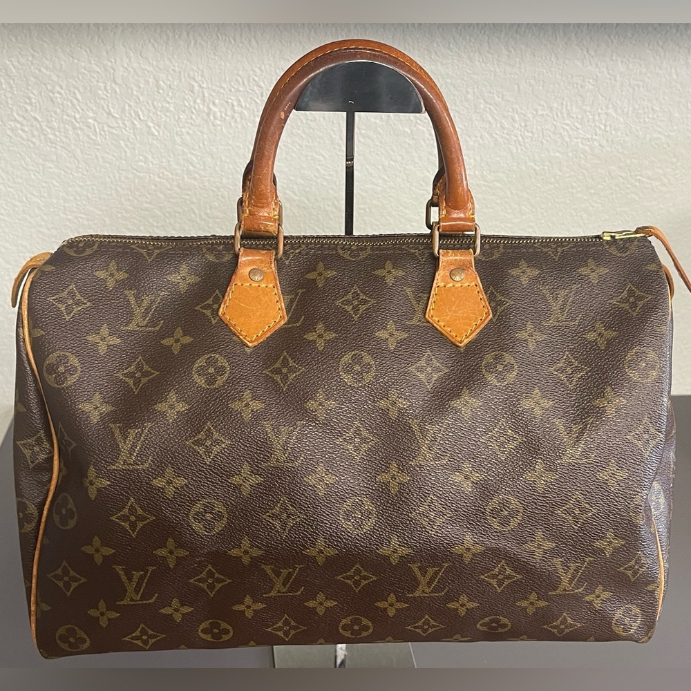 Authentic - Louis Vuitton Monogram Speedy 35 Handbag - firm on price